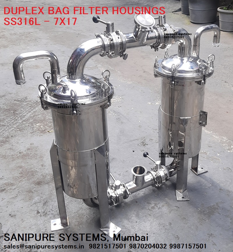 SS Duplex Basket Filter Housing